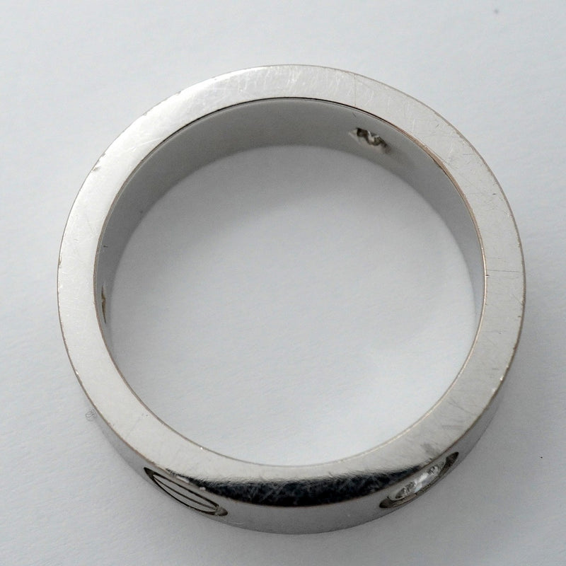 【6jfb0948】カルティエ リング ラブ 3PD K18WG ホワイトゴールド ダイヤモンド ＃53【中古】レディース