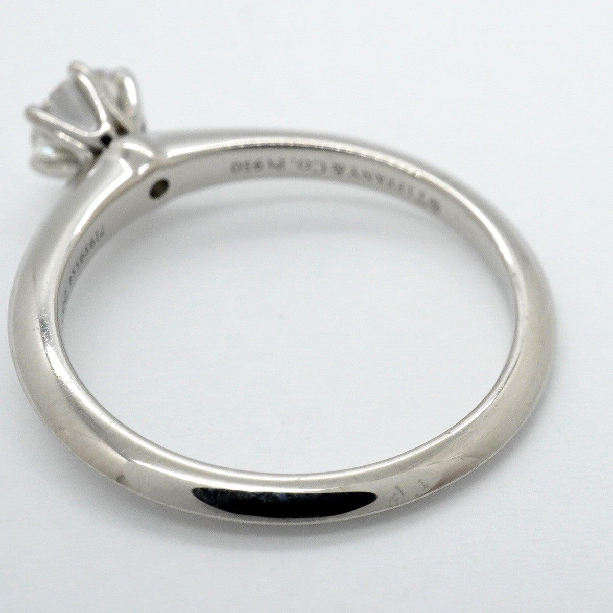 【6jfb0950】ティファニー リング ソリティア 1PD Pt950 プラチナ ダイヤモンド 0.55ct 15号【中古】レディース