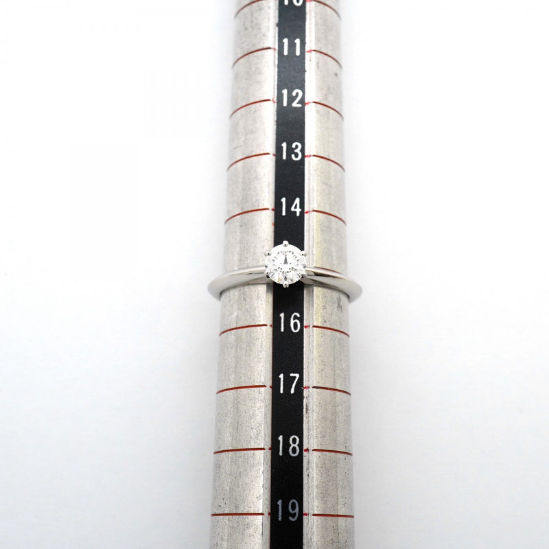 【6jfb0950】ティファニー リング ソリティア 1PD Pt950 プラチナ ダイヤモンド 0.55ct 15号【中古】レディース