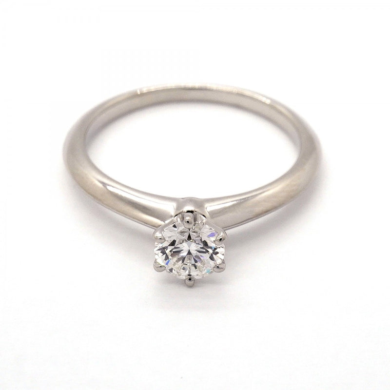 【6jfb0950】ティファニー リング ソリティア 1PD Pt950 プラチナ ダイヤモンド 0.55ct 15号【中古】レディース