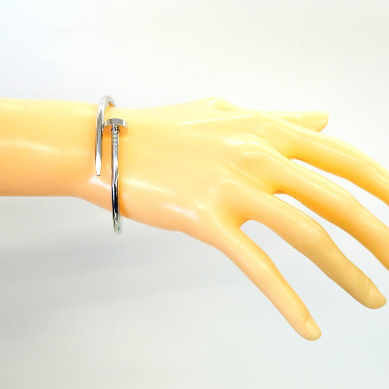 【6jfb0952】カルティエ バングル ジュストアンクル K18WG ホワイトゴールド【中古】メンズ レディース ユニセックス