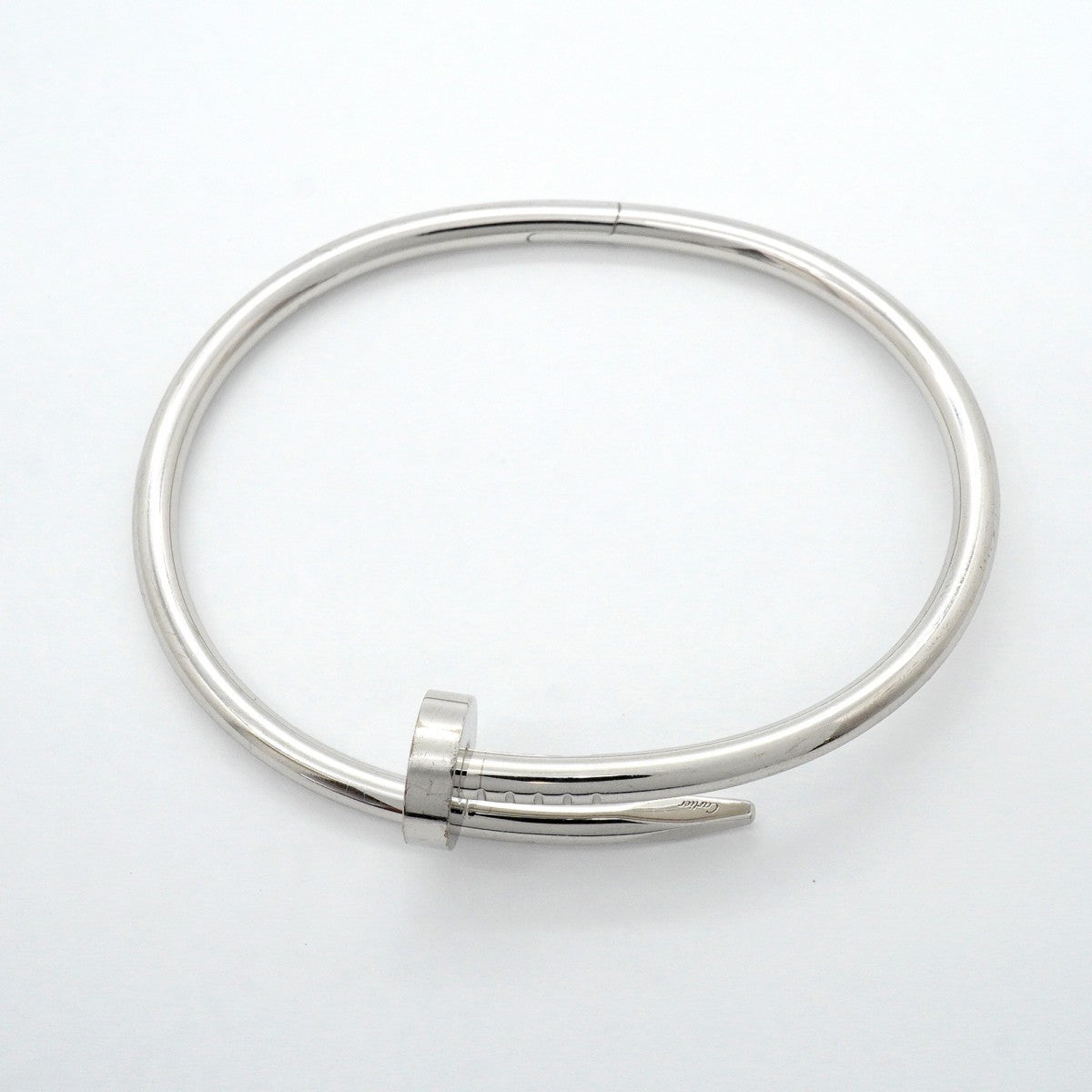 【6jfb0952】カルティエ バングル ジュストアンクル K18WG ホワイトゴールド【中古】メンズ レディース ユニセックス