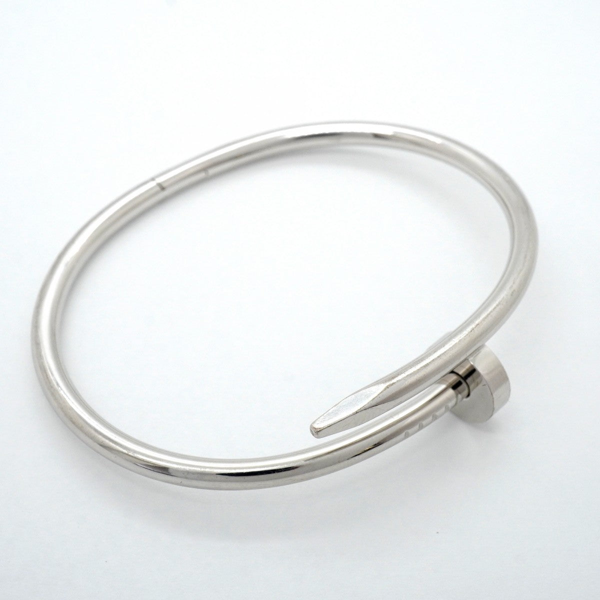 【6jfb0952】カルティエ バングル ジュストアンクル K18WG ホワイトゴールド【中古】メンズ レディース ユニセックス