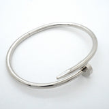 【6jfb0952】カルティエ バングル ジュストアンクル K18WG ホワイトゴールド【中古】メンズ レディース ユニセックス