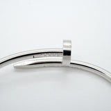 【6jfb0952】カルティエ バングル ジュストアンクル K18WG ホワイトゴールド【中古】メンズ レディース ユニセックス