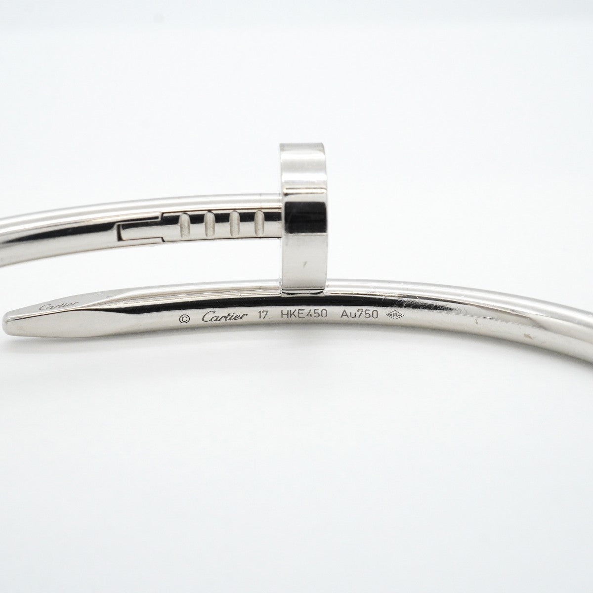 【6jfb0952】カルティエ バングル ジュストアンクル K18WG ホワイトゴールド【中古】メンズ レディース ユニセックス