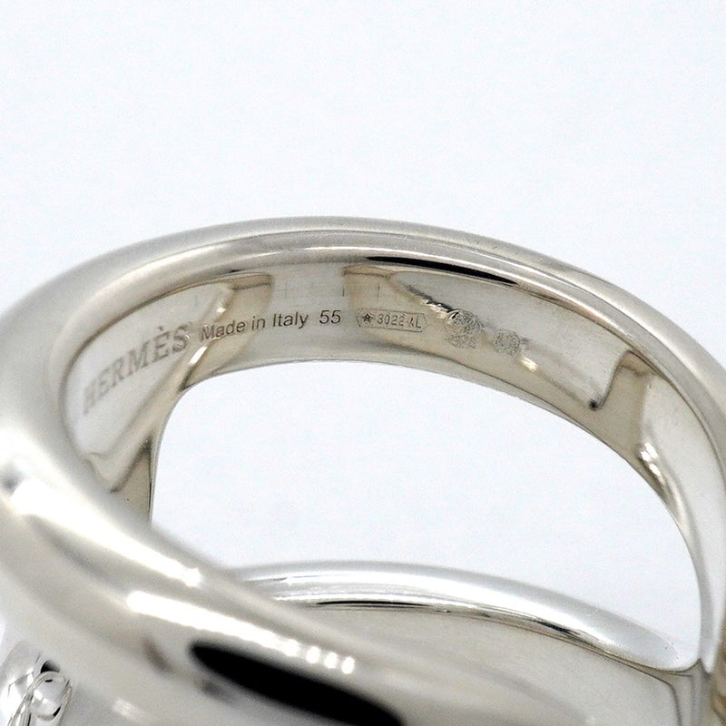 【6jfb0953】エルメス リング オスモズGM シルバー925 ＃55【中古】メンズ レディース ユニセックス