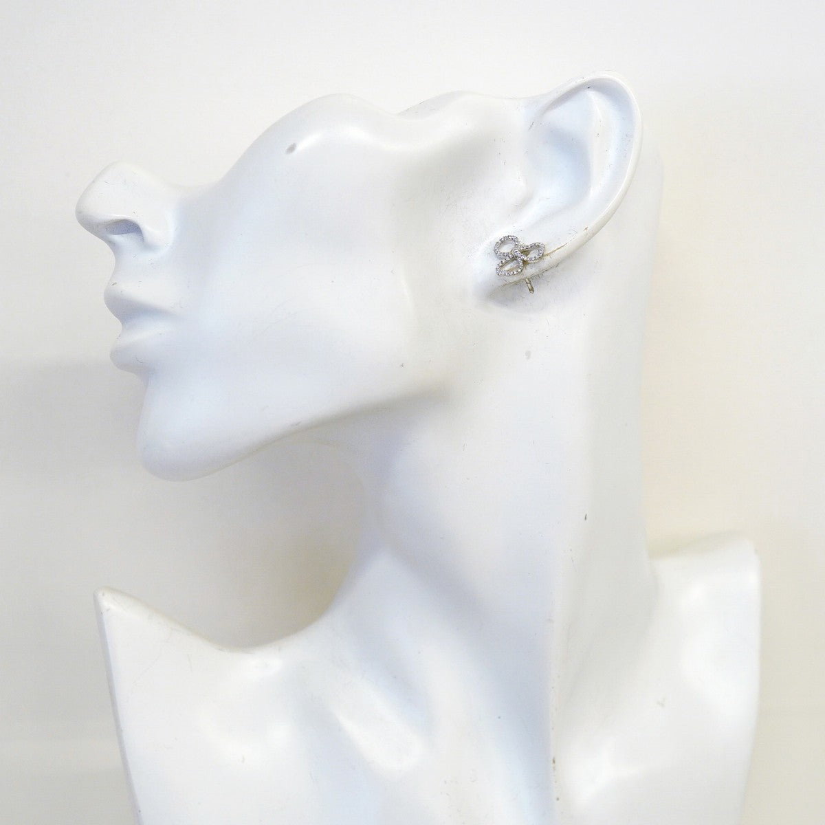 【6jfb0954】ティファニー ピアス ペーパーフラワー Pt950 プラチナ ダイヤモンド【中古】レディース