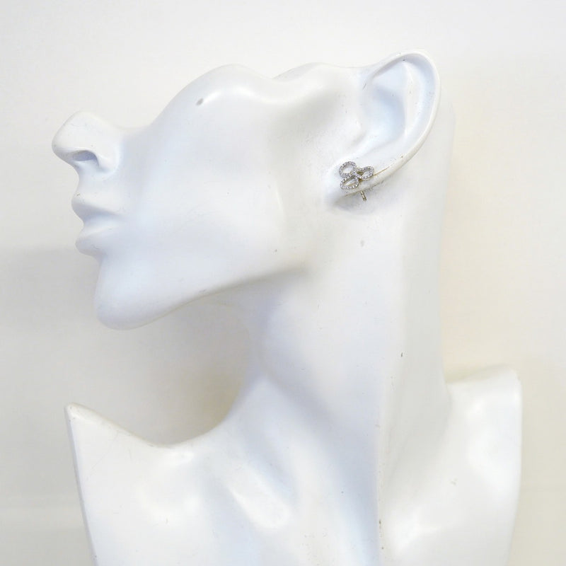 【6jfb0954】ティファニー ピアス ペーパーフラワー Pt950 プラチナ ダイヤモンド【中古】レディース