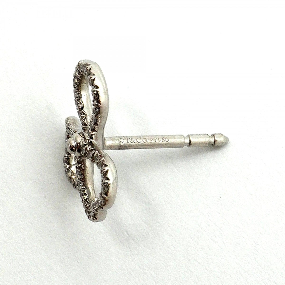 【6jfb0954】ティファニー ピアス ペーパーフラワー Pt950 プラチナ ダイヤモンド【中古】レディース
