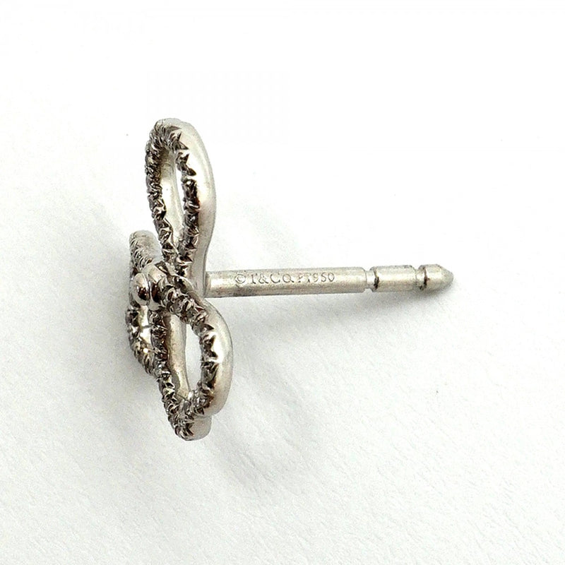 【6jfb0954】ティファニー ピアス ペーパーフラワー Pt950 プラチナ ダイヤモンド【中古】レディース