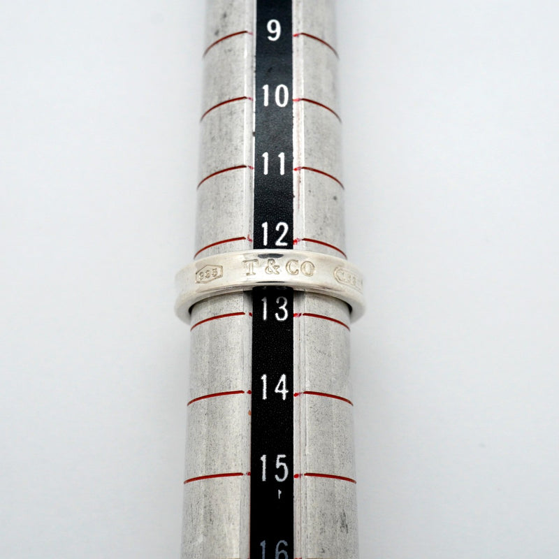 【6jfb0959-k】ティファニー リング ナロー シルバー925 12.5号【中古】レディース
