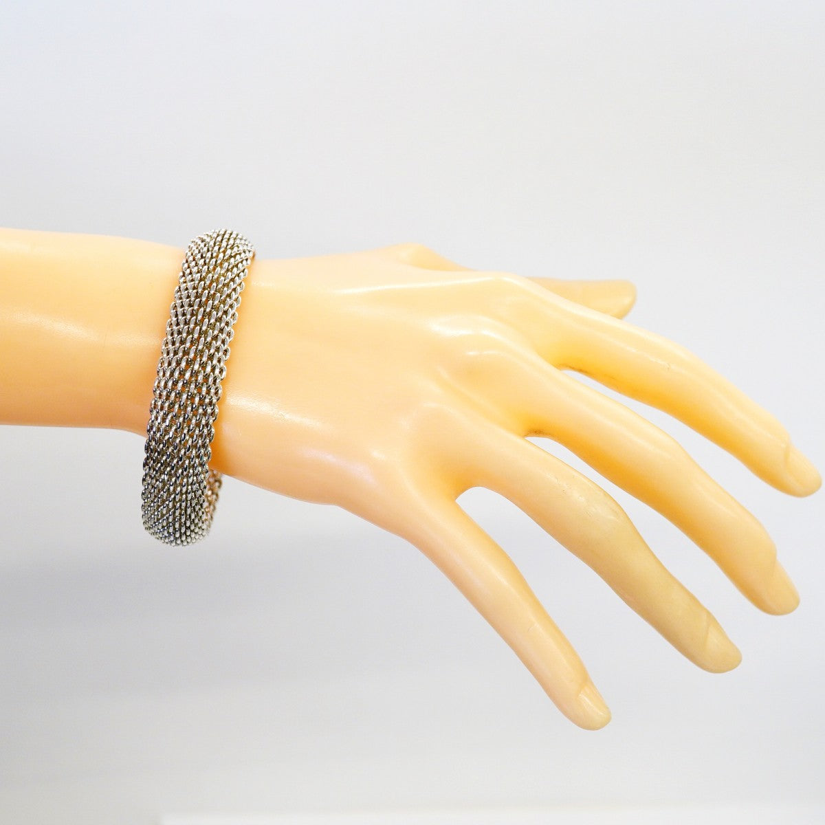 【6jfb0963-k】ティファニー バングル サマセット/メッシュ シルバー925【中古】メンズ レディース ユニセックス