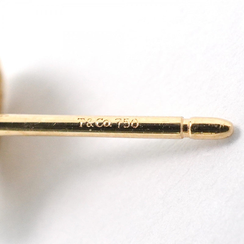 【6jfb0969】ティファニー ピアス ハート K18YG イエローゴールド ダイヤモンド【中古】レディース