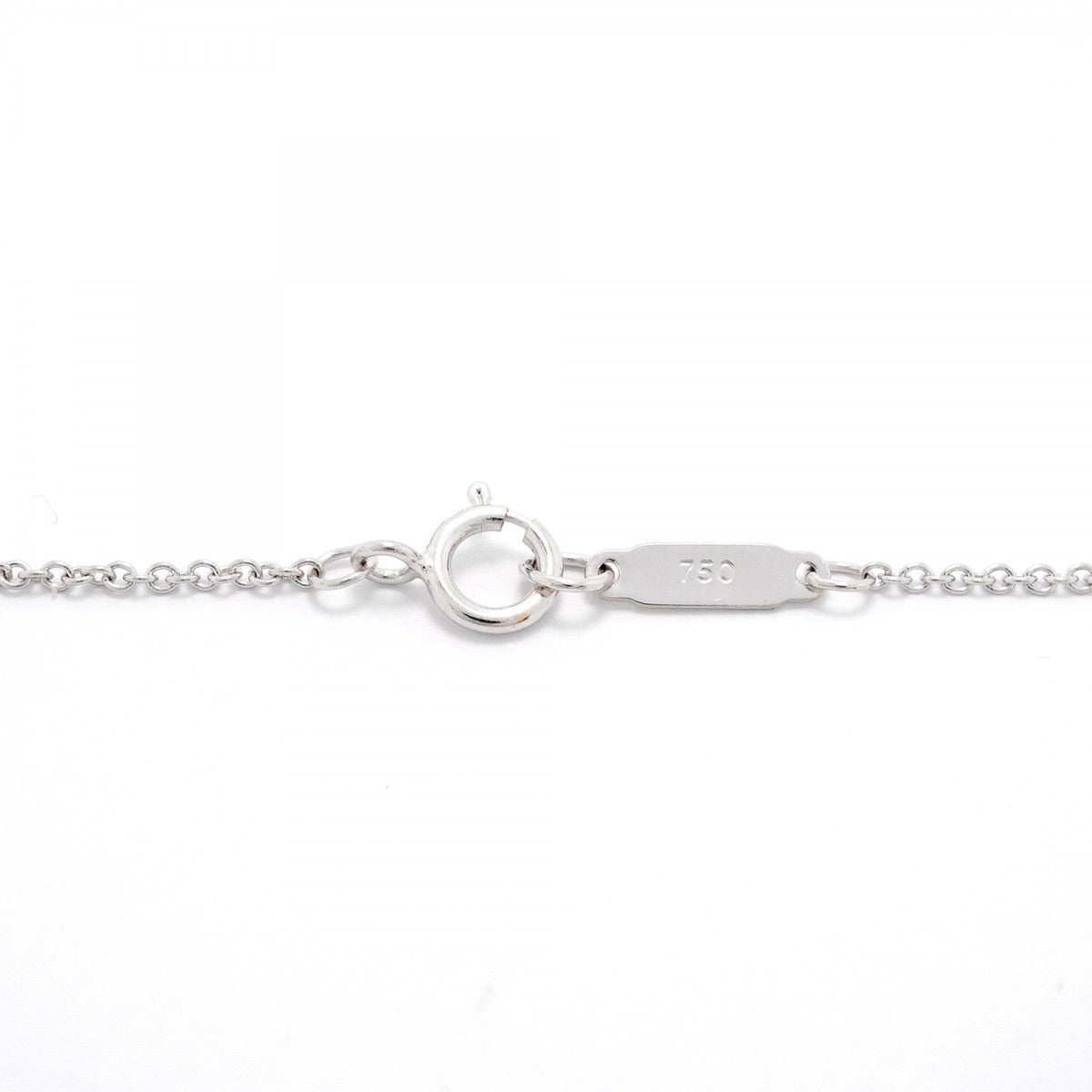 【6jfb0970】ティファニー ネックレス メトロハート K18WG ホワイトゴールド ダイヤモンド【中古】レディース