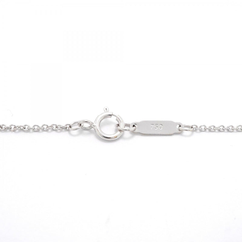 【6jfb0970】ティファニー ネックレス メトロハート K18WG ホワイトゴールド ダイヤモンド【中古】レディース