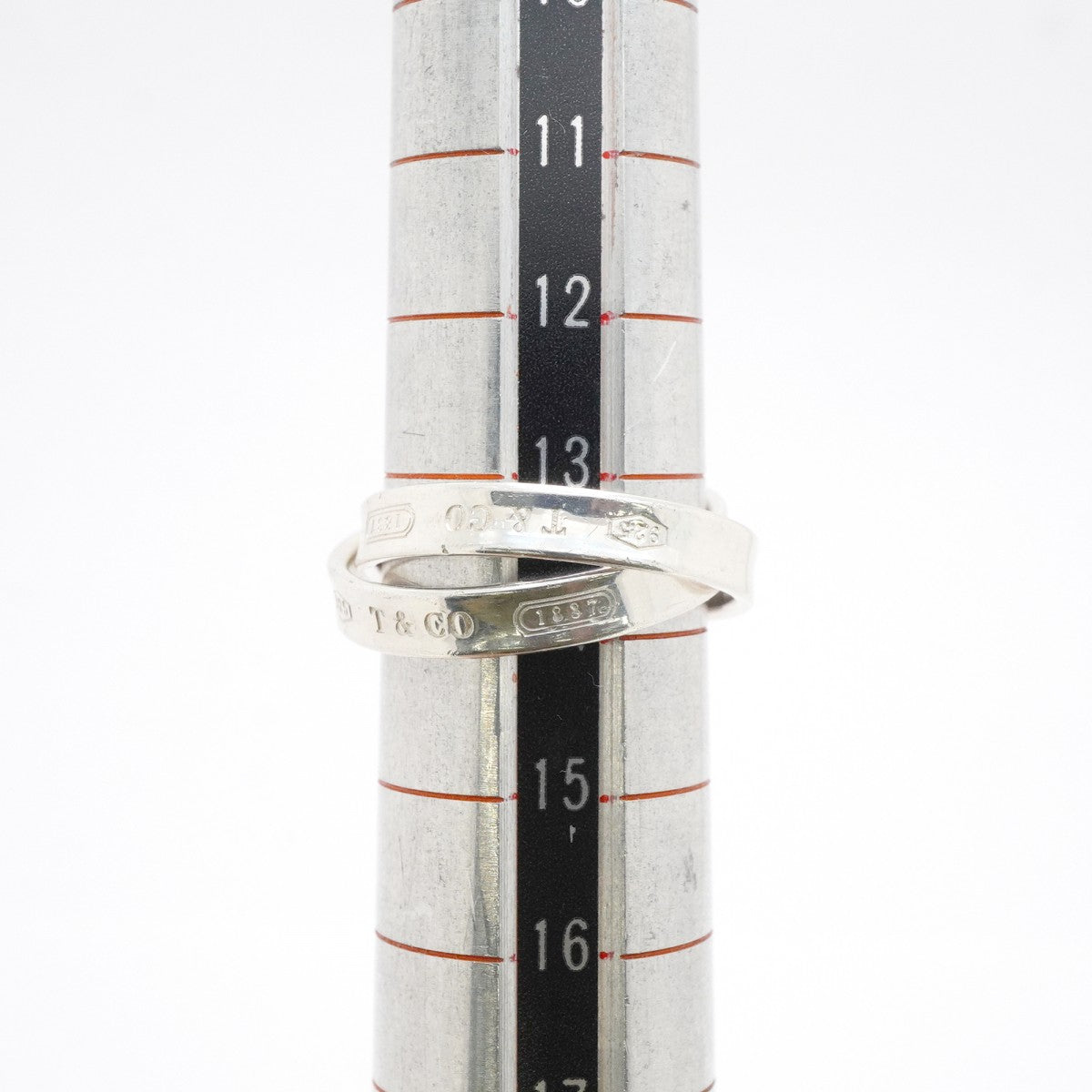【6jfb0974】ティファニー リング 1837/インターロッキング シルバー925 14号【中古】レディース