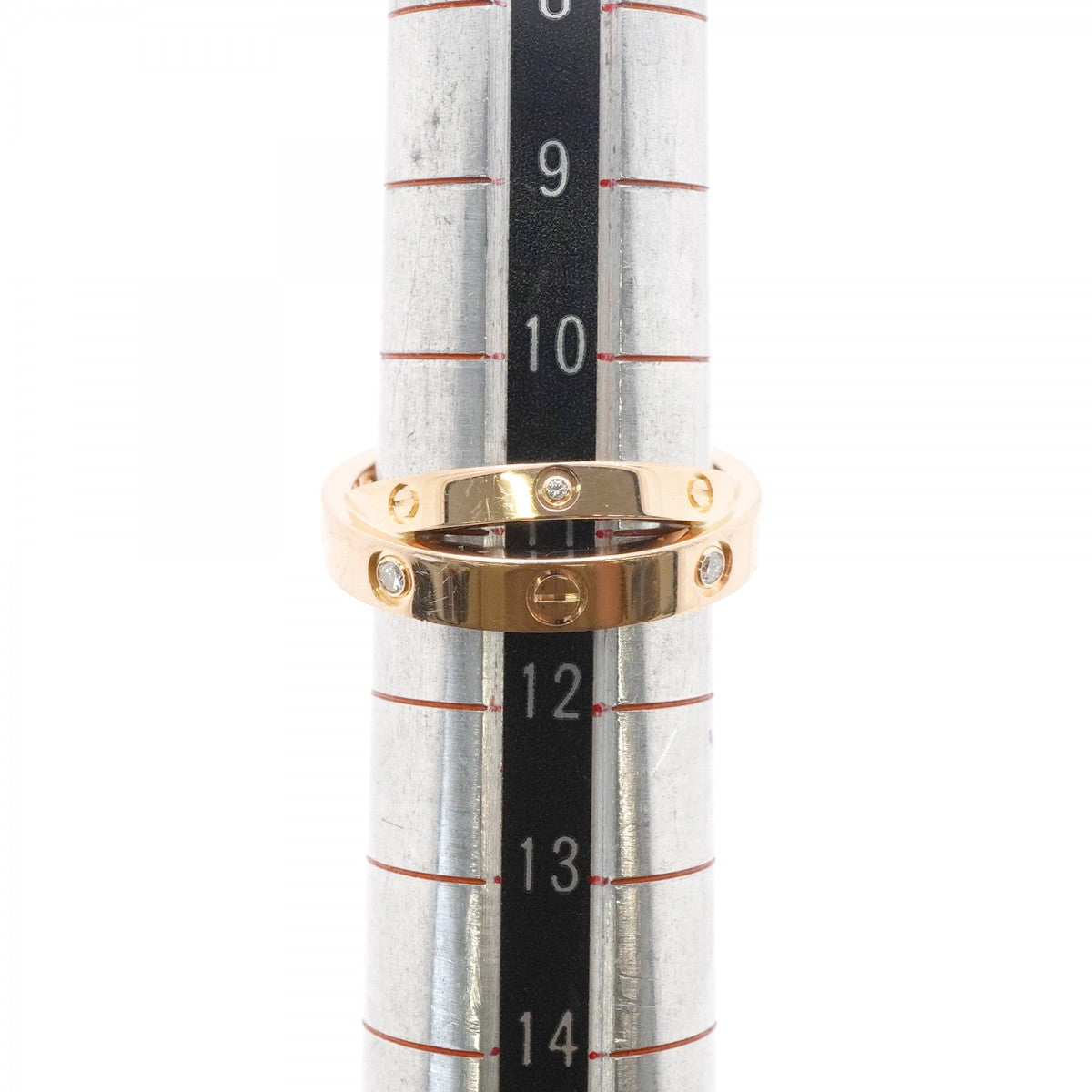 【6jfb0975】カルティエ リング ビーラブ 6PD K18PG ピンクゴールド ダイヤモンド ＃51【中古】レディース