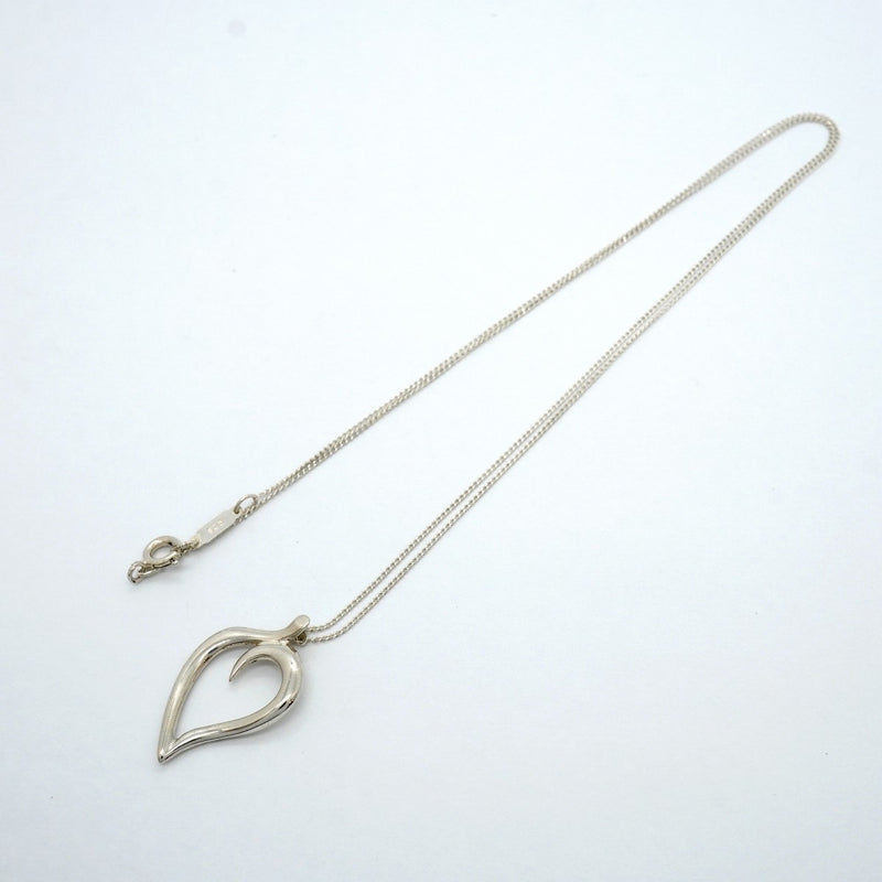 【6jfb0982-k】ティファニー ネックレス オープンリーフ シルバー925【中古】レディース