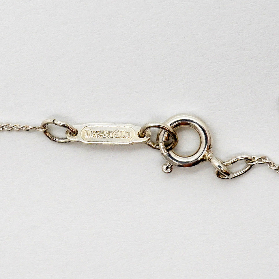 【6jfb0982-k】ティファニー ネックレス オープンリーフ シルバー925【中古】レディース