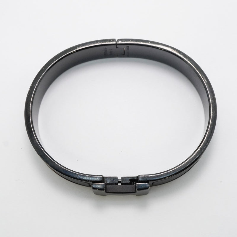 【6jfb0992】エルメス バングル クリッククラックPM メタル ブラック【中古】メンズ レディース ユニセックス