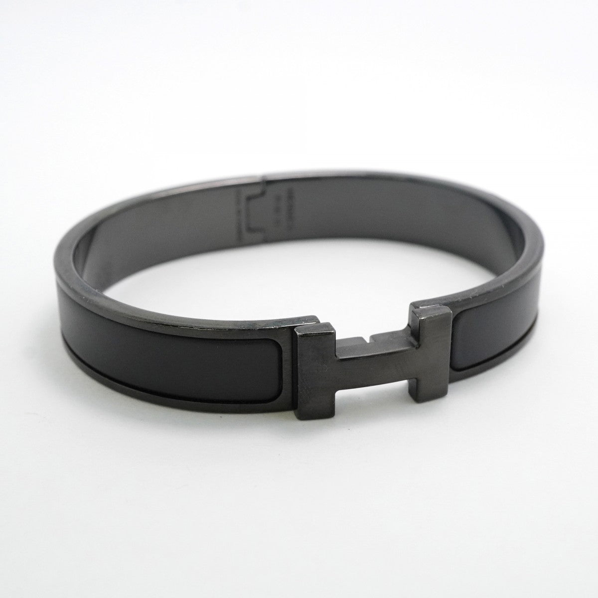 【6jfb0992】エルメス バングル クリッククラックPM メタル ブラック【中古】メンズ レディース ユニセックス