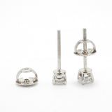 【6jfb0993】ティファニー ピアス ソリティア 1PD Pt950 プラチナ ダイヤモンド【中古】レディース