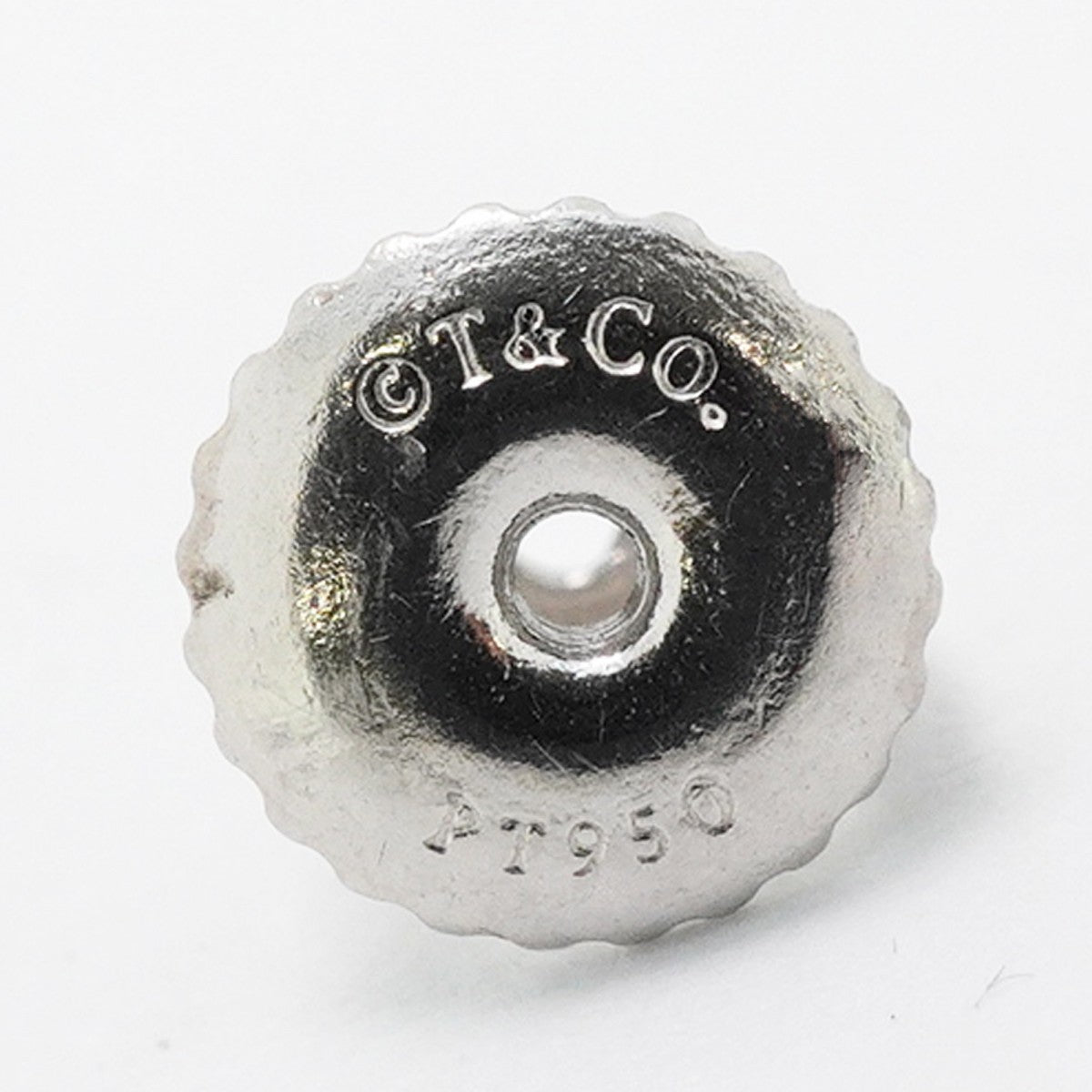 【6jfb0993】ティファニー ピアス ソリティア 1PD Pt950 プラチナ ダイヤモンド【中古】レディース