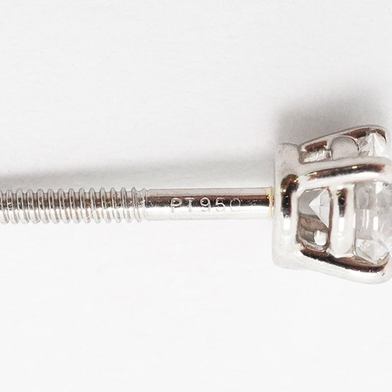 【6jfb0993】ティファニー ピアス ソリティア 1PD Pt950 プラチナ ダイヤモンド【中古】レディース