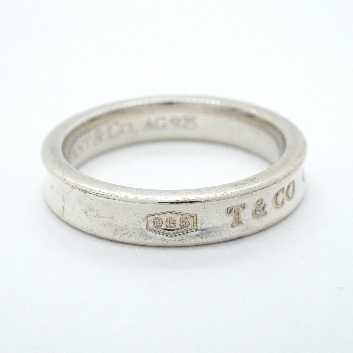 【6jfb0998-k】ティファニー リング ナロー シルバー925 13.5号【中古】レディース