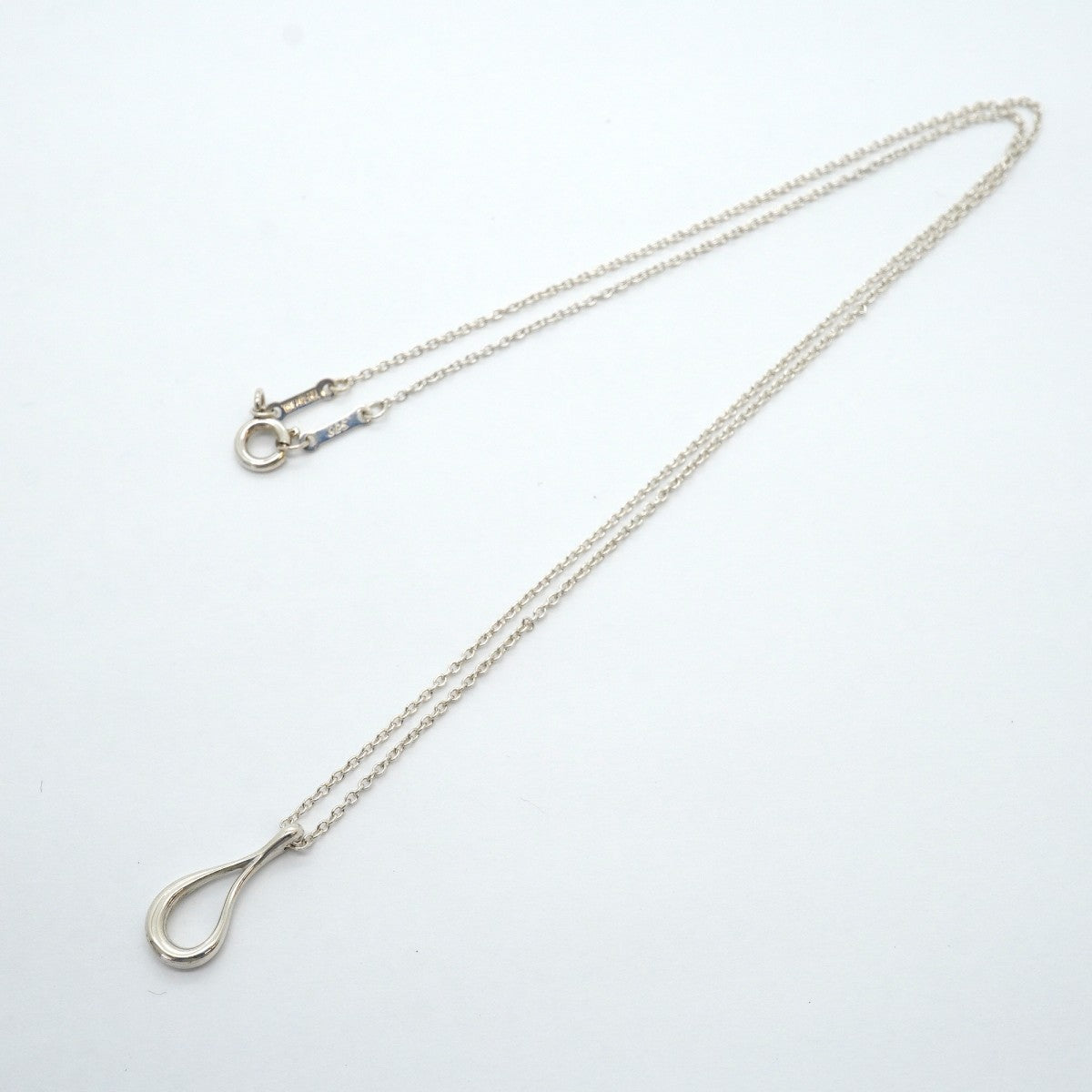 【6jfb1003-k】ティファニー ネックレス オープンティアドロップ シルバー925【中古】レディース