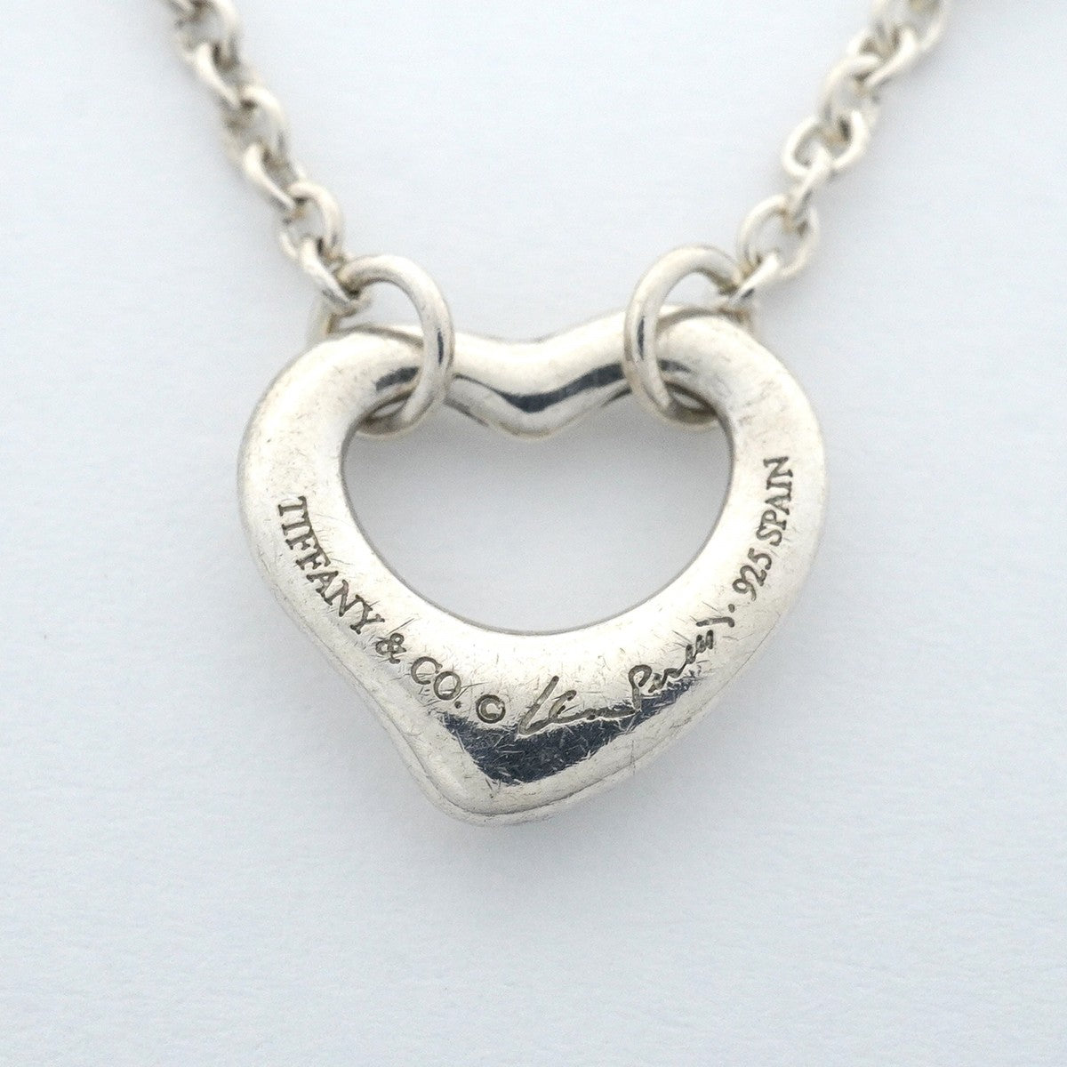 【6jfb1005-k】ティファニー ブレスレット オープンハート 5P シルバー925【中古】レディース