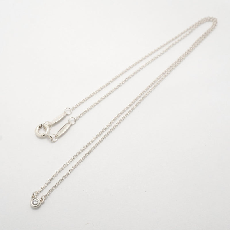 【6jfb1009-k】ティファニー ネックレス バイザヤード 1PD シルバー925 ダイヤモンド【中古】レディース
