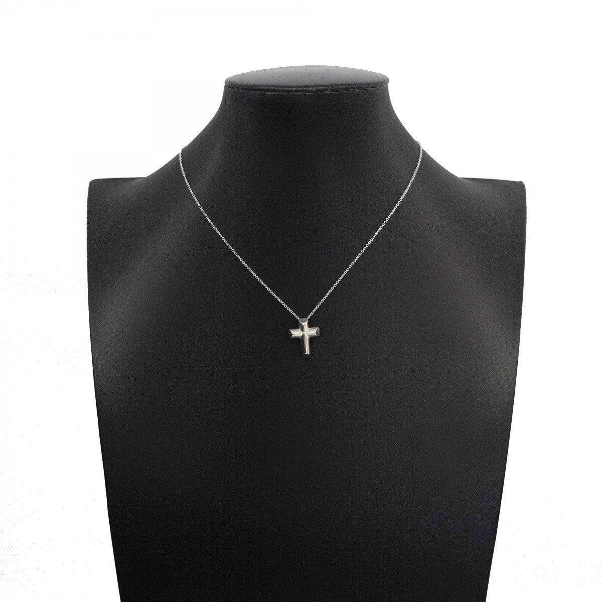 【6jfb1010-k】ティファニー ネックレス テンダネスハート/クロス シルバー925【中古】レディース