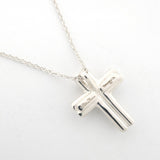 【6jfb1010-k】ティファニー ネックレス テンダネスハート/クロス シルバー925【中古】レディース