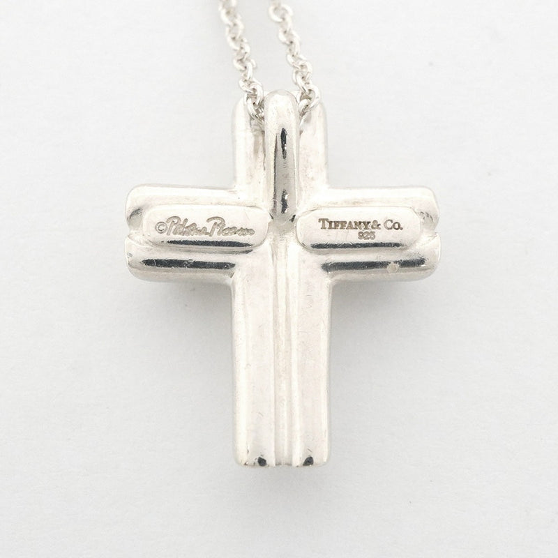 【6jfb1010-k】ティファニー ネックレス テンダネスハート/クロス シルバー925【中古】レディース