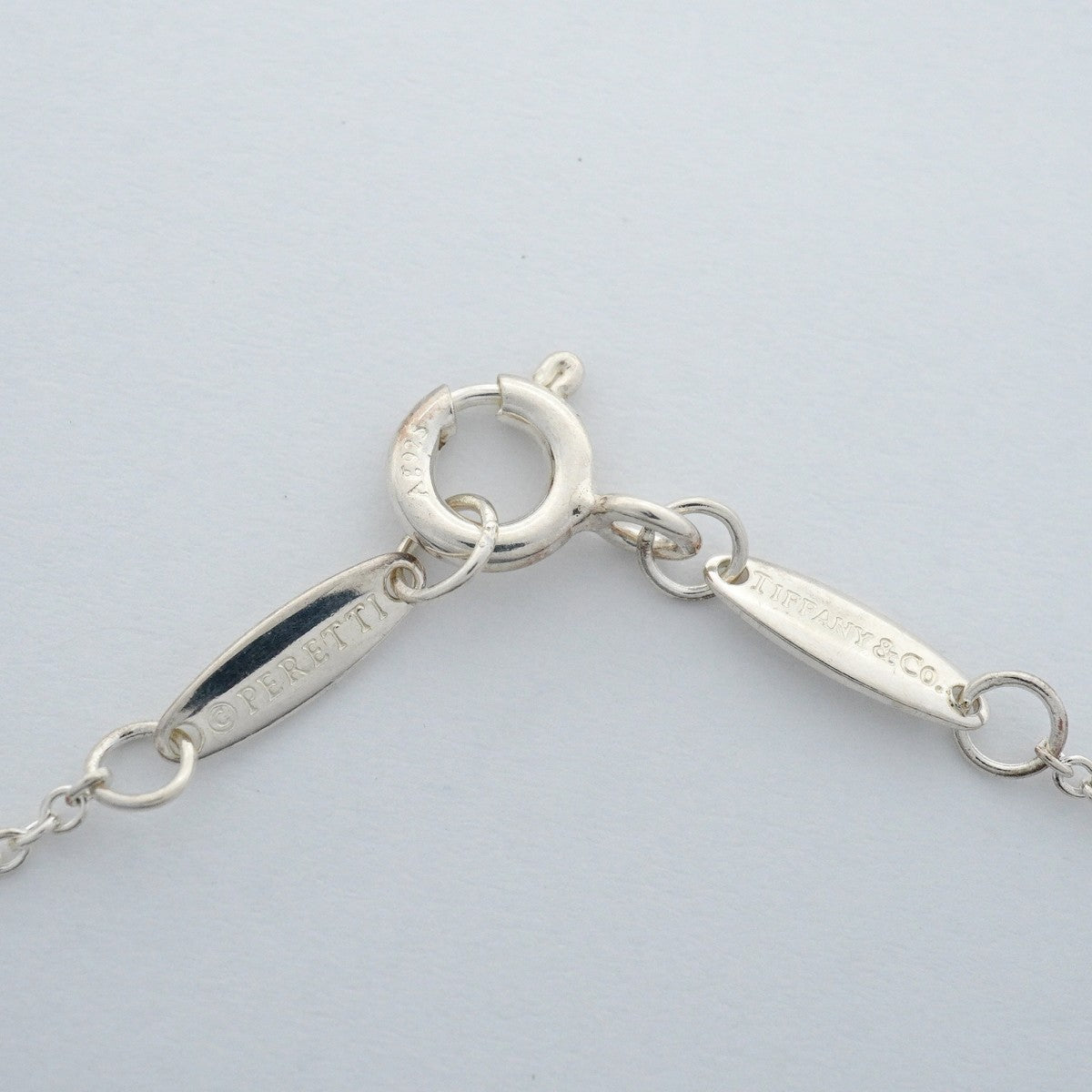 【6jfb1023-k】ティファニー ブレスレット バイザヤード 1PD シルバー925 ダイヤモンド【中古】レディース