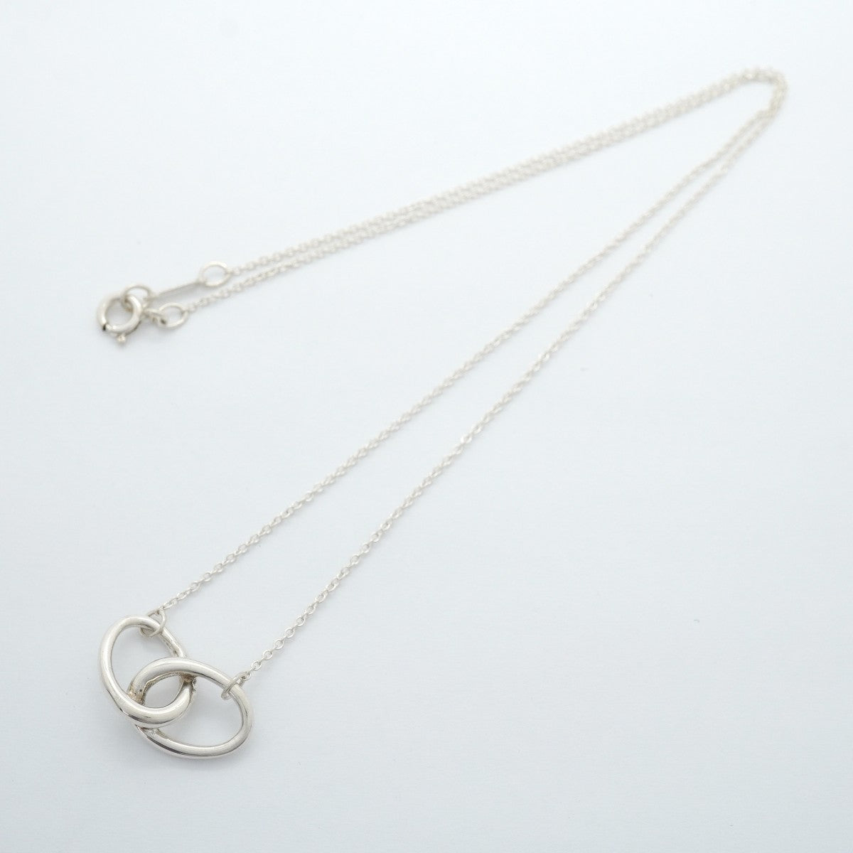 【6jfb1025-k】ティファニー ネックレス ダブルループ シルバー925【中古】レディース