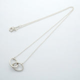 【6jfb1025-k】ティファニー ネックレス ダブルループ シルバー925【中古】レディース
