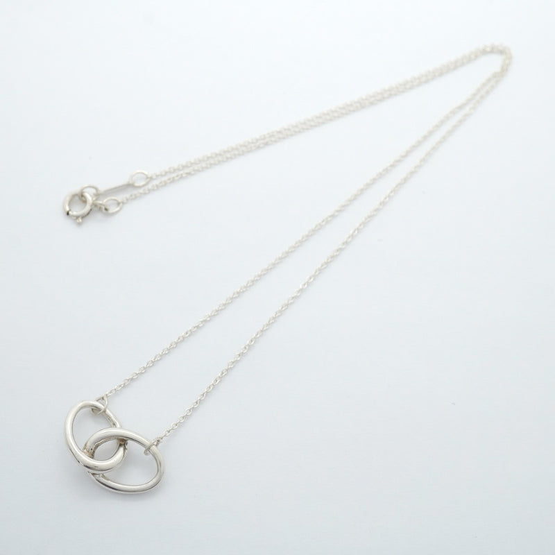 【6jfb1025-k】ティファニー ネックレス ダブルループ シルバー925【中古】レディース