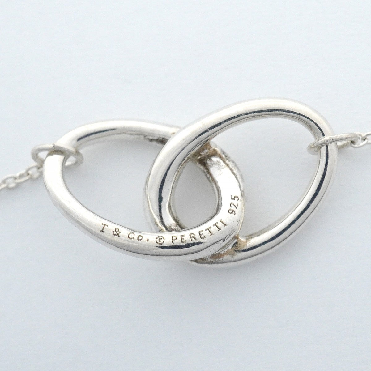 【6jfb1025-k】ティファニー ネックレス ダブルループ シルバー925【中古】レディース