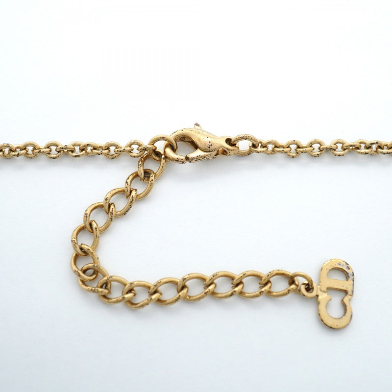 【6jfb1026-k】クリスチャンディオール ネックレス GPメッキ ゴールド【中古】レディース