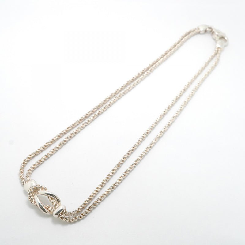 【6jfb1030-k】ティファニー ネックレス センターノット/ダブルロープ シルバー925【中古】メンズ レディース ユニセックス