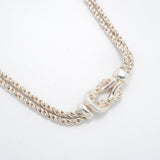 【6jfb1030-k】ティファニー ネックレス センターノット/ダブルロープ シルバー925【中古】メンズ レディース ユニセックス