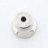 【6jfb1034-k】エルメス ピアス ミニポップアッシュ メタル シルバー ベージュ【中古】レディース