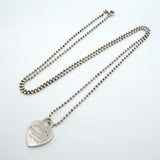 【6jgb0001】ティファニー ネックレス リターントゥハート/ボールチェーン シルバー925【中古】レディース
