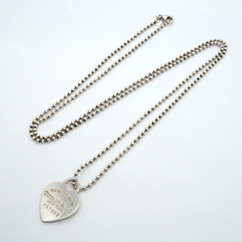 【6jgb0001】ティファニー ネックレス リターントゥハート/ボールチェーン シルバー925【中古】レディース