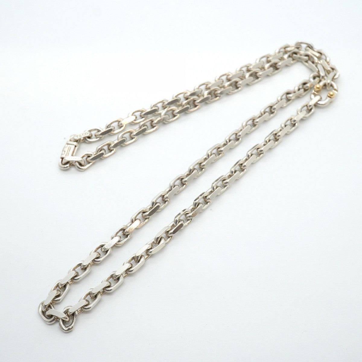 【6jgb0005】ティファニー ネックレス メイカーズ K18YG イエローゴールド シルバー925【中古】メンズ レディース ユニセックス