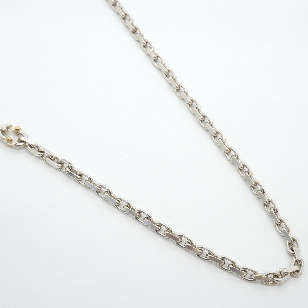 【6jgb0005】ティファニー ネックレス メイカーズ K18YG イエローゴールド シルバー925【中古】メンズ レディース ユニセックス