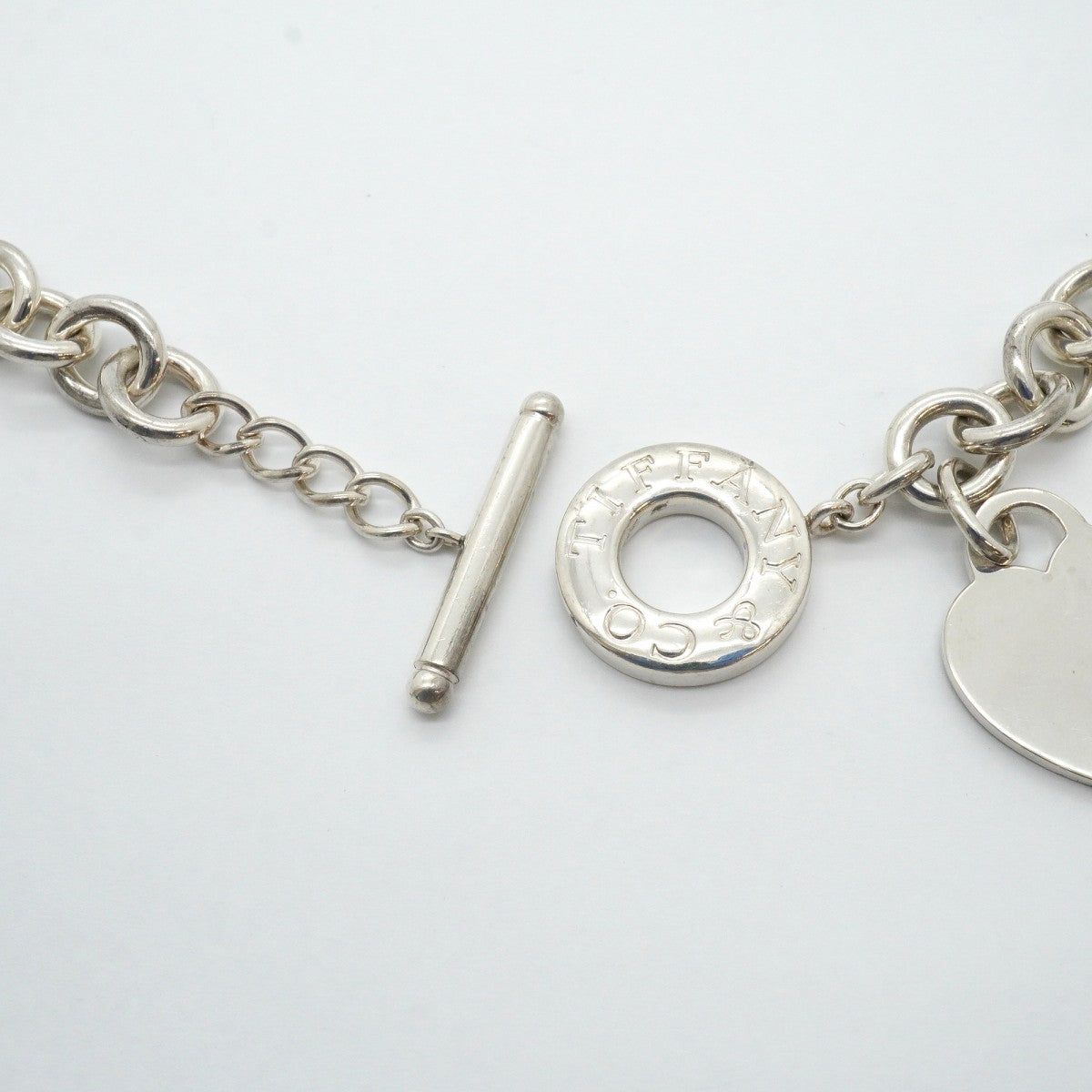 【6jgb0011-k】ティファニー ネックレス ハートタグ/トグル シルバー925【中古】レディース